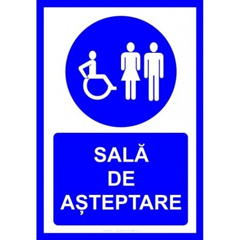 placuta pentru sala de asteptare